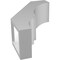 Ekena Millwork 3 1/2-in. W x 8-in. D x 12-in. H Balboa Architectural Grade PVC Knee Brace BRCP035X08X12BOA - alternate 4